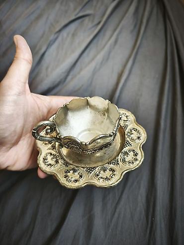 gull: Qəhvə dəsti, rəng - Gümüşü, Metal, Türkiyə — 4