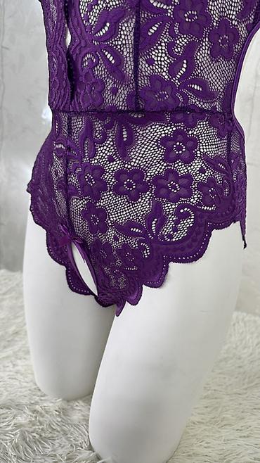 Боди: Кружевное боди с открытым шагом Размеры- S,M,L, XL - Модель: кружевной — 8