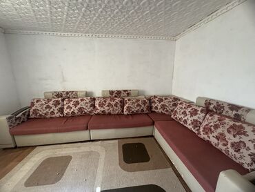 турецкий диван: Диван-кровать, цвет - Коричневый, Б/у
