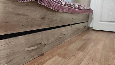 bunk bed: Детский комплект мебели в древесном декоре (под дуб): кровать с — 2