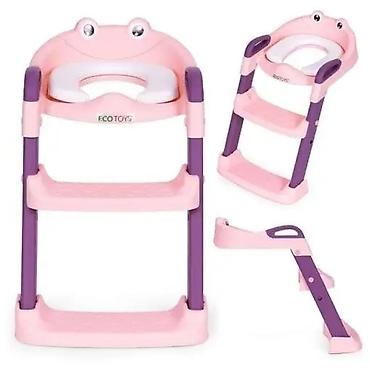 Ostali dečiji nameštaj: Dečji nastavak za wc šolju sa stepenicama ECO TOYS (model BC-5505) - — 1