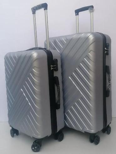 Putni koferi i torbe: Tvrdi kofer za putovanje – srebrni - Materijal: izdržljiva — 4