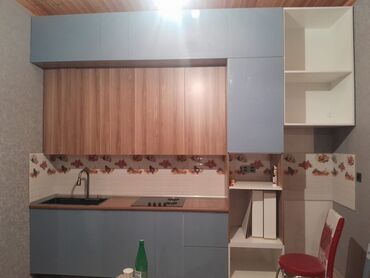 Sifarişlə mətbəx mebeli: Sifarişlə mətbəx dəsti, Özü çəkən petlələr, MDF — 9