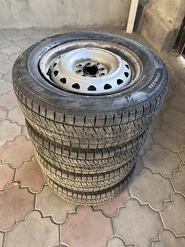 Колеса в сборе 195 / 65 / R 15, Зима, Б/у, Комплект, Легковые, Железные, отверстий - 4