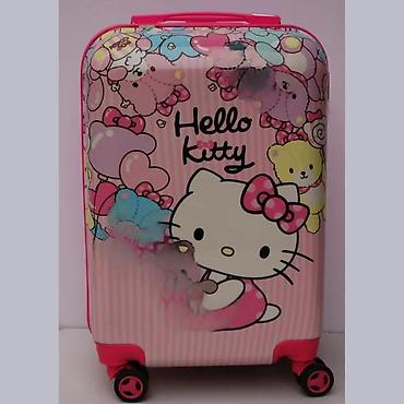 Rančevi, torbe i koferi: Dečji kofer na točkiće – Hello Kitty motiv - Tvrda školjka sa — 2