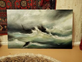 20 yanvar sekli: Rəsm əsəri: “88” – fırtına mövzulu yağlı boya tablo - Texnika: Yağlı lalafo.az -da 20 yanvar sekli: Rəsm əsəri: “88” – fırtına mövzulu yağlı boya tablo - Texnika: Yağlı