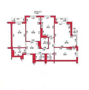 ала арча отель: 4 комнаты, 133 м², Элитка, 7 этаж, Евроремонт