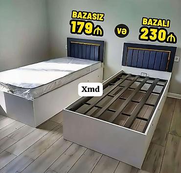 ucuz laminatlar: Tək nəfərlik müasir çarpayılar - Seçimlər: • Bazasız – 179₼ • — 1