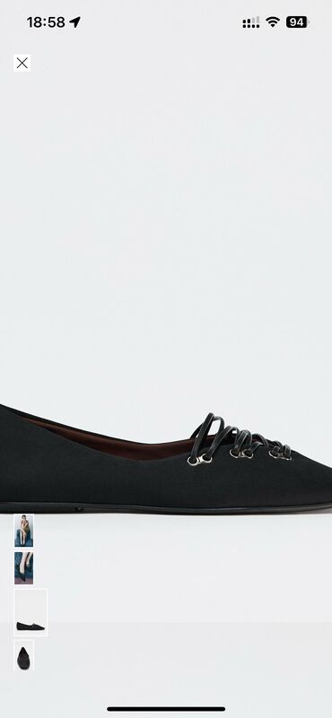 Baletkalar: Baletkalar, Zara, Ölçü: 37, rəng - Qara, Yeni — 8