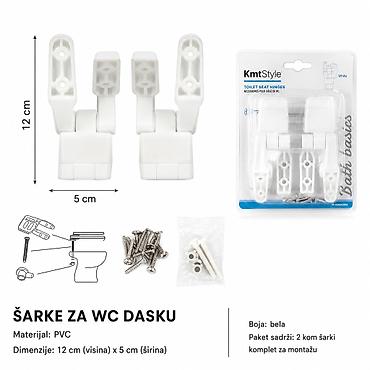 KMT WC daska burgija za šarke plastična 5200688 Praktičan komplet za