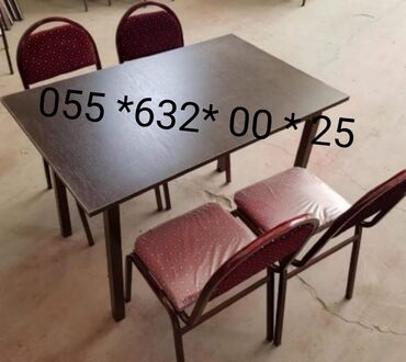 Restoran mebeli: Kuxna üçün masa və oturacaqlar dəstləri, kafe və cayxana üçün stol — 11