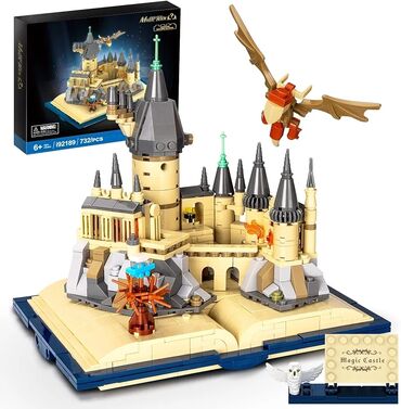 игрушки дрон: Магическая книга-замок Гарри Поттера ⚡️732 деталей ⚡️Размер