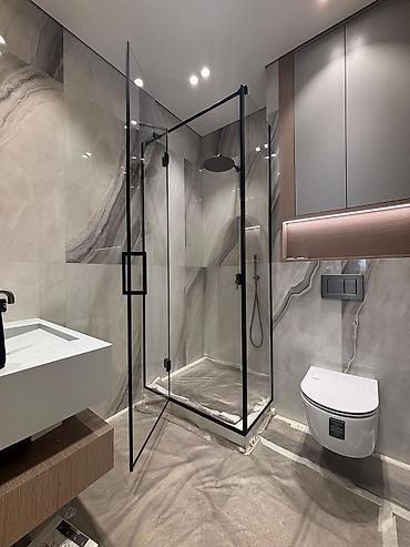 Душевые перегородки и ограждения: Душевая перегородка с двойным раздвижным механизмом — максимум — 1