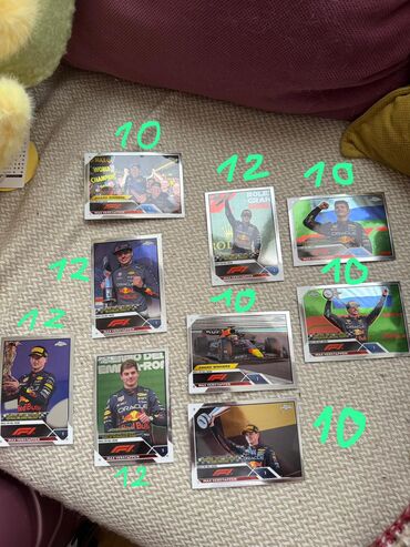 Kolleksiya kartları: Topps Formula 1 Resmi Kartlar, Qiymetler kartlarin uzerinde qeyd — 2