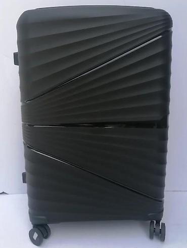 Putni koferi i torbe: Tvrdi putni kofer na točkiće – crni - Materijal: čvrsta ABS/PC — 10