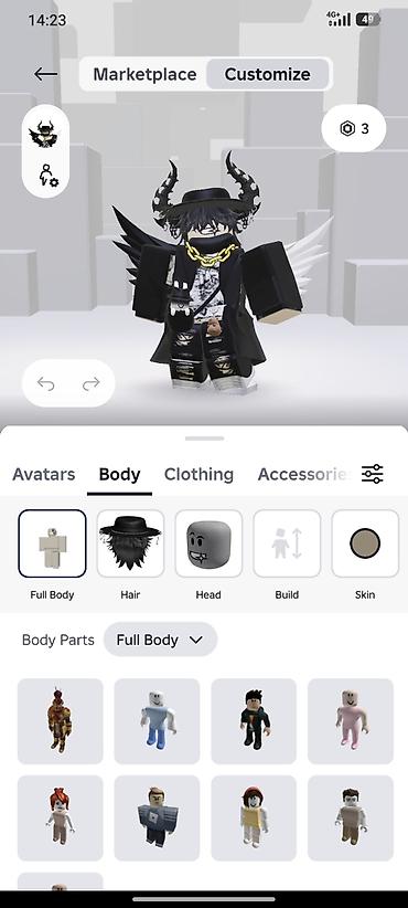 черная мантия: Готовый Roblox‑аватар «BSL» (темная тематика) Состав и стиль: - — 4