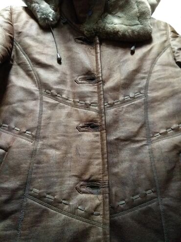 Дубленки: Продаю: 1. Дублёнку женская, цвет коричневый, б/у в очень хорошем — 14