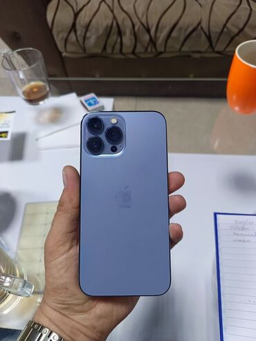 ayfon 7s: IPhone 13 Pro Max, 256 GB, Sierra Blue, Zəmanət, Face ID, Sənədlərlə