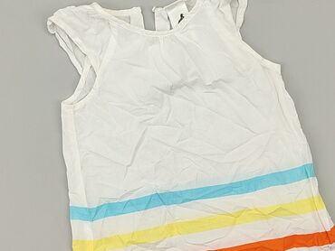biała bluzka ze ściągaczem: Blouse, Palomino, 5-6 years, 110-116 cm, condition - Good