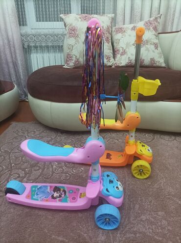 Samokatlar: Scooter 🌀 Açılıb yığılır 🌀 Oturub sürmək olur 🌀 işıqlı 🌀 səbəti ve -da lalafo.az — 4 Samokatlar: Scooter 🌀 Açılıb yığılır 🌀 Oturub sürmək olur 🌀 işıqlı 🌀 səbəti ve — 4