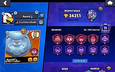 beetle: Brawl Stars hesabı – yüksək göstəricilər və zəngin kolleksiya — 1