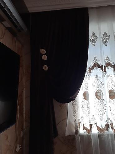 ucuz tül perde: İşlənmiş, Pərdə, rəng - Qəhvəyi, Ünvandan götürmə — 2
