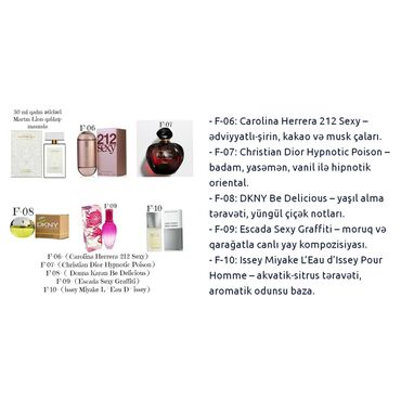 Ətriyyat: Heftelerle qalici 50 ml fransuski qadin etirleri, paltari yu geyin — 2