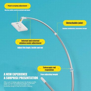 Maqnitli şüşə silən: Susə silən Wuwə silən Bu ikitərəfli U formalı teleskopik təmizləyici — 7
