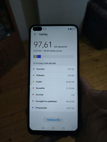 Honor: Honor 50 Lite, 128 GB, rəng - Qara, Face ID — 4