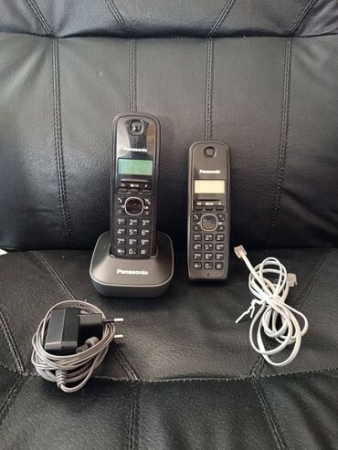 Fiksni telefoni: Panasonic KX TG1611FX DUO bezicni telefon crne boje, telefon sa dve