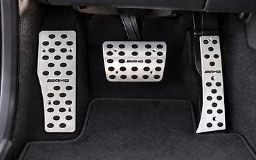 pedal başlığı: Mercedes-Benz üçün AMG dizaynlı pedal üzlükləri dəsti — 3 ədəd — 2