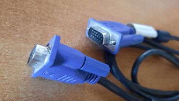 ТВ жана видео аксессуарлары: Продаю кабели VGA для монитора 1-2 фото: Кабель VGA-VGA 1.75 метра в