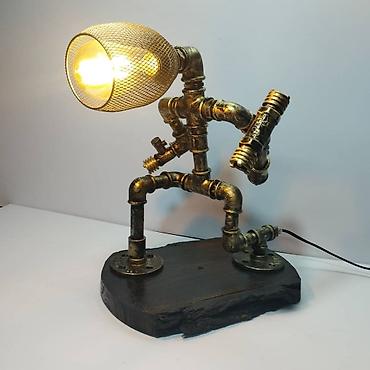 Декоративные настольные светильники: Лампы-скульптуры в стиле стимпанк/индастриал - Настольные светильники — 6