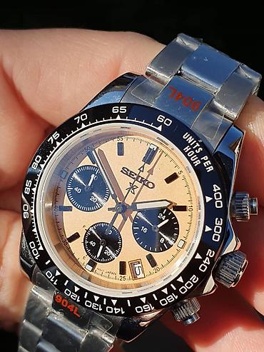 biser od ravanice: Seiko muški ručni sat sportskog izgleda, sa hronograf stilom — 1