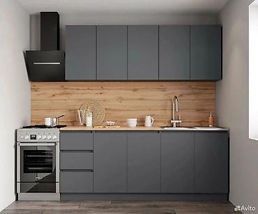 Кухонные гарнитуры: Кухонный гарнитур угловой конфигурации, выполненный в современном — 7