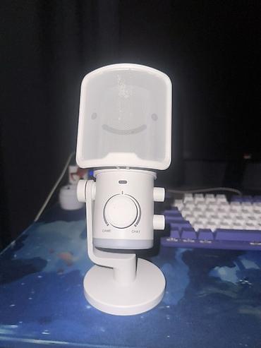 rant ace: USB-микрофон Fifine Ampligame AM6 настольный белый с поп-фильтром - — 1