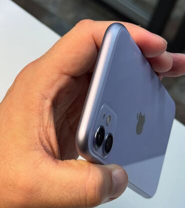 iphone 13 pro max dubai version: IPhone 11, 64 GB, Deep Purple, Simsiz şarj, Face ID, Sənədlərlə