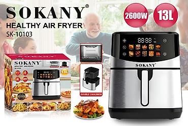 сокани аэрогриль: Аэрогриль (фритюрница без масла) SOKANY SK‑10103 - Объем: 13 л - — 1