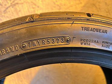 stud 100: Шины 265 / 35 / R 18, Лето, Б/у, Комплект, Япония, Dunlop — 8