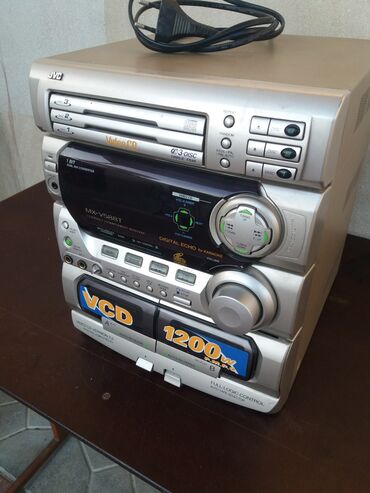 Musiqi mərkəzləri: Jvc musiqi mərkəzi yaponiya istehsalı işlək vəziyyətdə aux qirişi var — 3