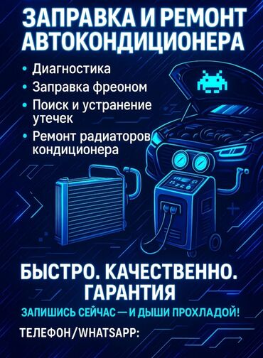 ремонт кондиционеров машин: Промывка, чистка систем автомобиля, с выездом