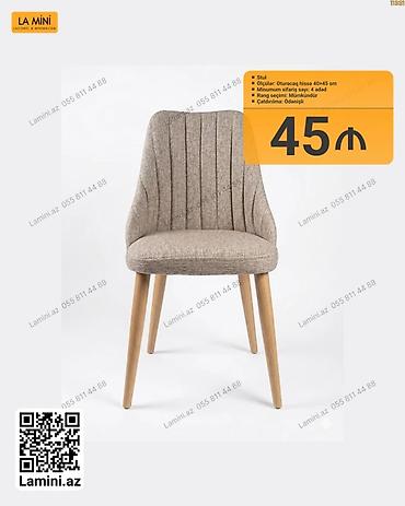 Stul – La Mini - Oturacaq hissə: 40×45 sm - Minimal sifariş sayı: 4