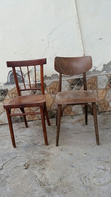 стулья для кухни: 4 стула, Б/у, Дерево, Азербайджан, Нет доставки