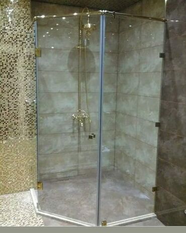 Duş kabinaları, arakəsmələr: Yeni Üstü açıq kabina, Künc üçün, Ödənişli çatdırılma — 22