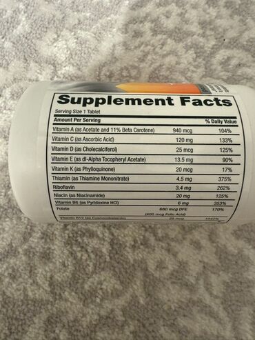 Vitaminlər və BAƏ: CVS Health markalı bu qida əlavəsi, sümüklərin sağlamlığı üçün -da lalafo.az — 9 Vitaminlər və BAƏ: CVS Health markalı bu qida əlavəsi, sümüklərin sağlamlığı üçün — 9