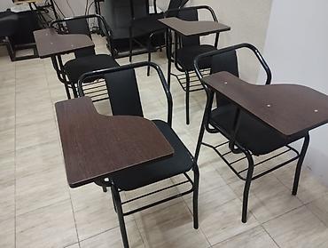 Офисные столы: Офисный стол, Нерегулируемый, цвет - Коричневый, Угловой, ЛДСП — 3