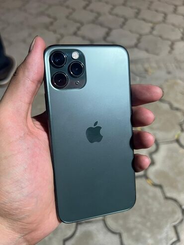 обмен на айфон 11 про: IPhone 11 Pro, Б/у, 256 ГБ, Matte Midnight Green, Чехол, 72 %