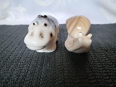 Ostali kućni dekor: Figure nove nilski konj i puz,porcelanske iz 70ih.god. Nove figure — 4