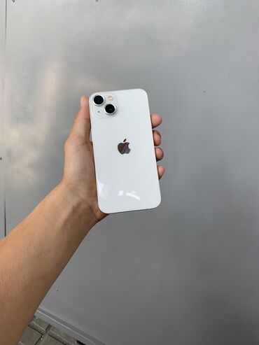где можно купить домашний телефон: IPhone 13, Колдонулган, 128 ГБ, Ак, Коргоочу айнек, Каптама, Куту, 85 %