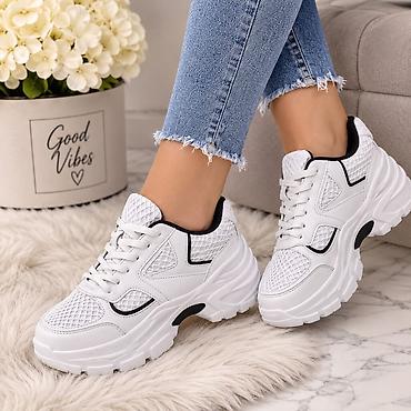 nike structure: ZARA ženske patike – “chunky” model - Boja: bela sa crnim detaljima - — 2
